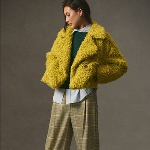 Shag faux fur jacket size S